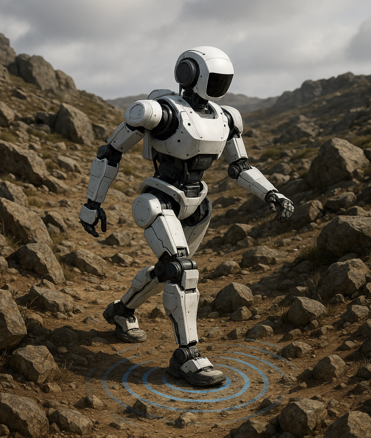 Materialerkennung durch MEMS-Ultraschallsensoren – Adaptive Fortbewegung für zweibeinige Roboter